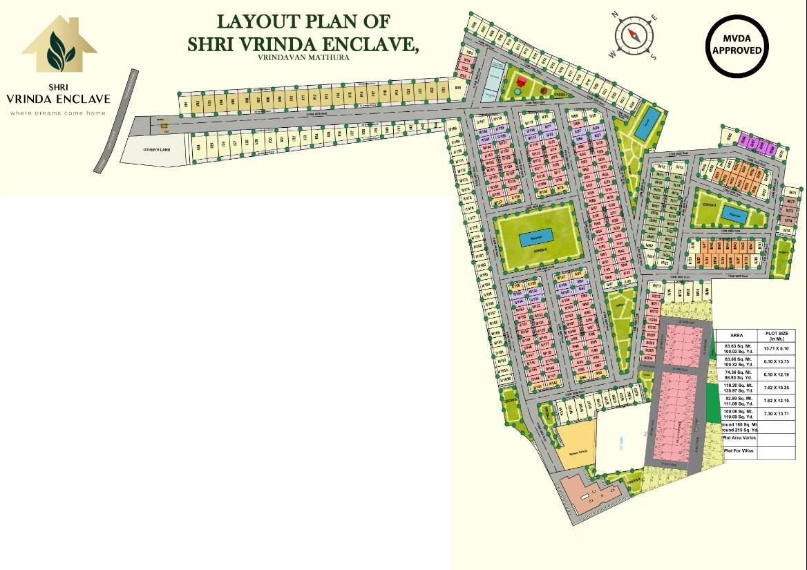 Shri Vrinda Enclave — Plot floor plan
