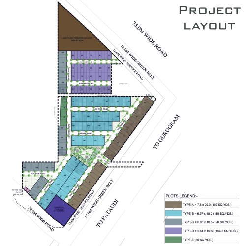 3B Homes Pataudi One — Plot floor plan