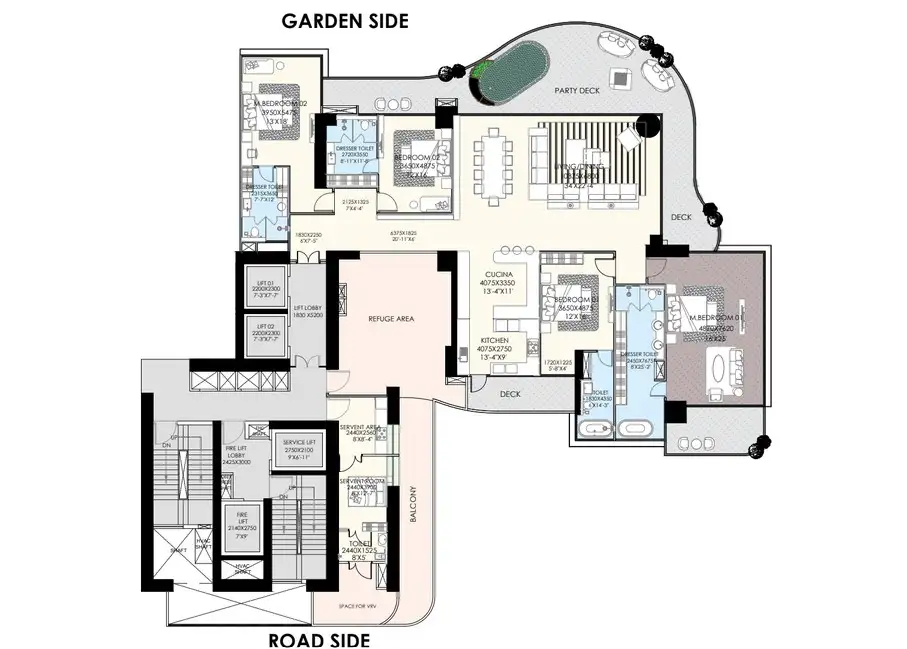 MVN Aero One — 4 BHK floor plan