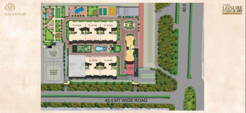 Gaur Leisure Park — Plot floor plan