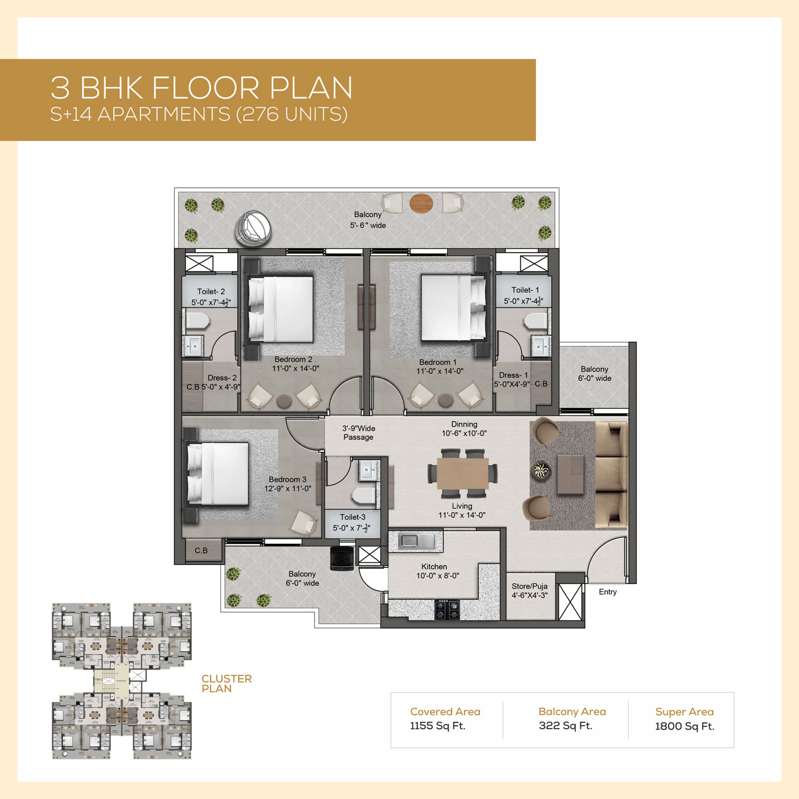 Imperial Residency — Plot floor plan