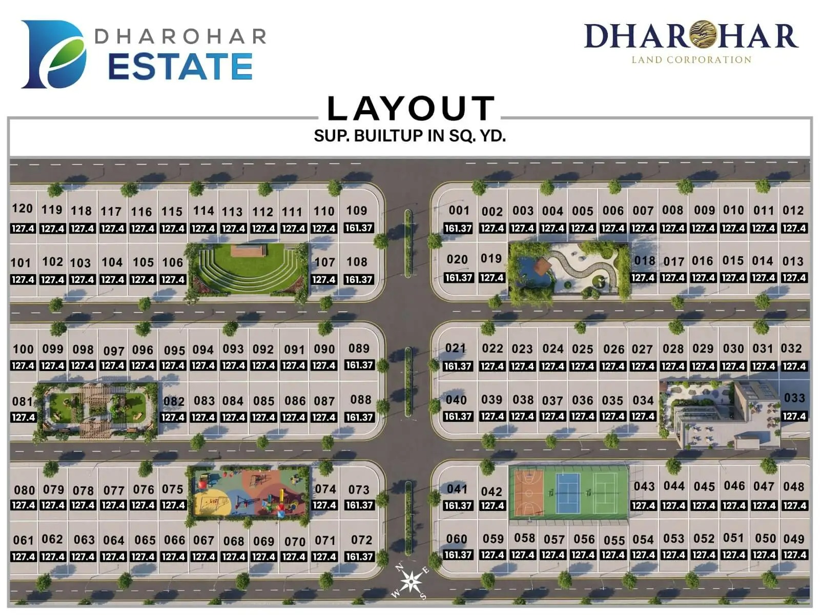 Dharohar Estate — Plot floor plan