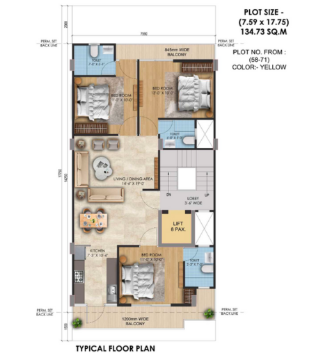 Anand Niketan Gurugram — Plot floor plan