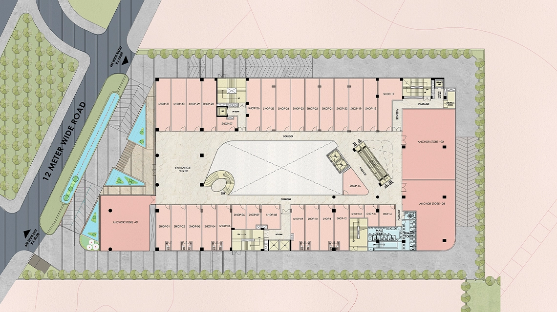 Aarize The Tessoro — Retail / Shop floor plan