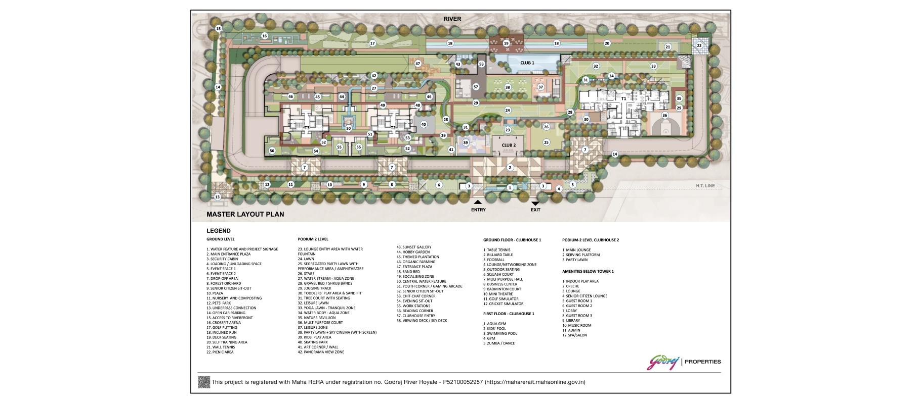 Godrej Rivershore Estate — Plot floor plan